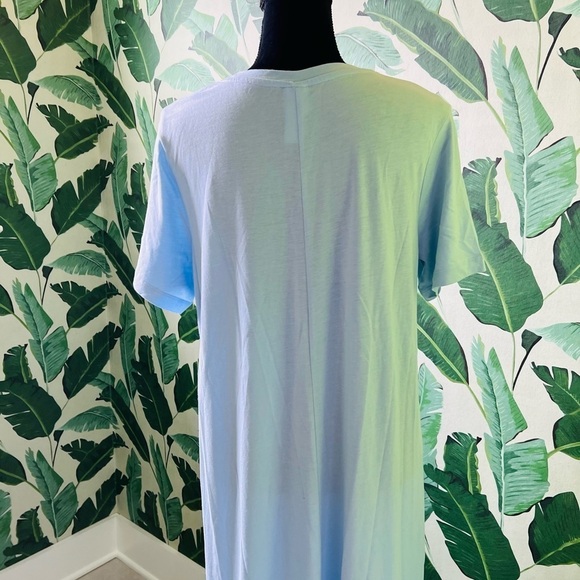 H&M Women’s Blue oversized Short Sleeve Maxi Dress Small - Picture 8 of 10